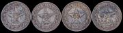 Набор из 4 монет 50 копеек 1921  (АГ)