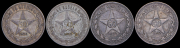 Набор из 4 монет 50 копеек 1922 (ПЛ)