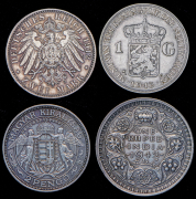 Набор из 4 сер. монет (страны мира)