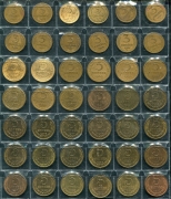 Набор из 42 монет 3, 5 копеек (СССР)