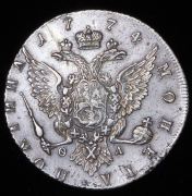 Полтина 1774 СПБ-ТI-ФЛ