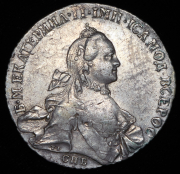 Рубль 1764 СПБ-ТI-СА