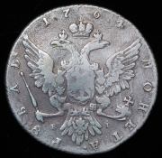 Рубль 1764 ММД-ТI-ЕI