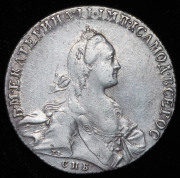 Рубль 1766 СПБ-ТI-АШ