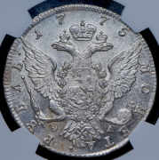 Рубль 1775 (в слабе) СПБ-ТИ-ФЛ