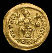 Солид. Юстин II. Византия