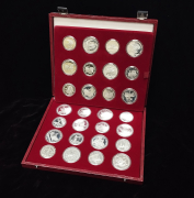 Набор из 28 монет "Олимпиада 1980" (в п/у)