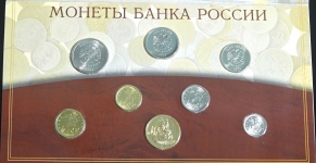Официальный набор монет 2002 СПМД с жетоном "СПМД"