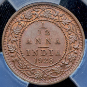 1/12 анны 1928 (Индия) (в слабе)