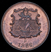 1/2 цента 1886 (Северное Борнео) H