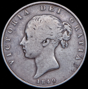 1/2 кроны 1849 (Великобритания)