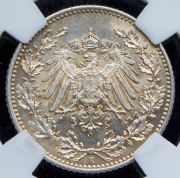 1/2 марки 1905 (Германия) (в слабе) Е