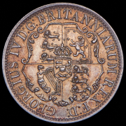 1/4 доллара 1822 (Британская Вест-Индия)