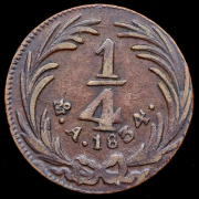 1/4 реала 1834 (Мексика)