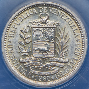 1 боливар 1960 (Венесуэла) (в слабе)