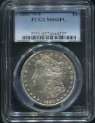 1 доллар 1880 (США) (в слабе)