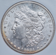 1 доллар 1881 (США) (в слабе) S