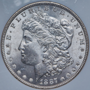 1 доллар 1887 (США) (в слабе)