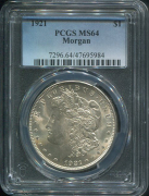 1 доллар 1921 (США) (в слабе)