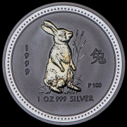 1 доллар 1999 "Год кролика" (Австралия)