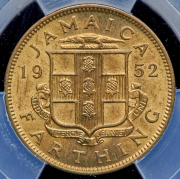 1 фартинг 1952 (Ямайка) (в слабе)