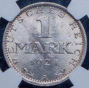 1 марка 1924 (Германия) (в слабе) А