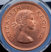 1 пенни 1960 (ЮАР) (в слабе)