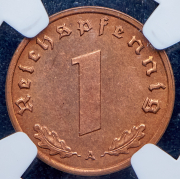 1 пфенниг 1938 (Германия) (в слабе) А