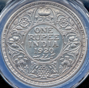 1 рупия 1920 (Индия) (в слабе)