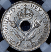 1 шиллинг 1936 (Новая Гвинея) (в слабе)