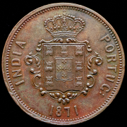 1 танга - 60 рейсов 1871 (Португальская Индия)