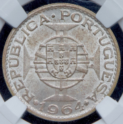 10 эскудо 1964 (Тимор) (в слабе)