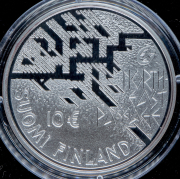 10 евро 2007 "175 лет со дня рождения Адольфа Эрика Норденшёльда" (Финляндия) (в п/у)