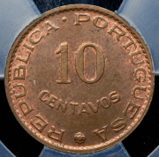 10 сентаво 1961 (Португальская Индия) (в слабе)