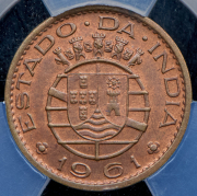 10 сентаво 1961 (Португальская Индия) (в слабе)