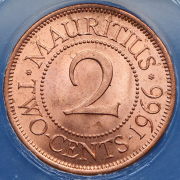 2 цента 1966 (Маврикий) (в слабе)