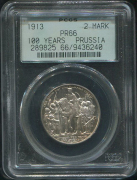 2 марки 1913 "100-летие победы над Наполеоном" (Пруссия) (в слабе)
