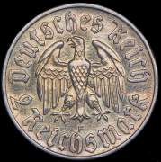 2 марки 1933 "450 лет со дня рождения Мартина Лютера" (Германия) F