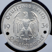 2 марки 1934 (Германия) (в слабе) Е