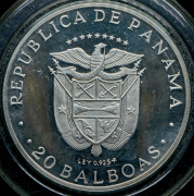 20 бальбоа 1974 "Симон Боливар 1783-1830" (Панама) (в п/у)