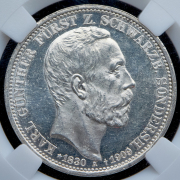 3 марки 1909 "Смерть Карла Гюнтера" (Шварцбург-Зондерсгаузен) (в слабе)