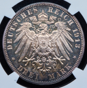 3 марки 1913 "100-летие битвы при Лейпциге" (Саксония) (в слабе)