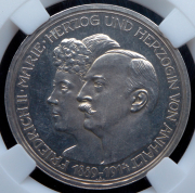 3 марки 1914 "25-летие свадьбы Фридриха II и Марии Баденской" (Ангальт-Дессау) (в слабе) A