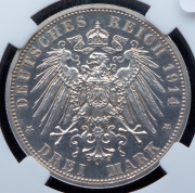 3 марки 1914 "25-летие свадьбы Фридриха II и Марии Баденской" (Ангальт-Дессау) (в слабе) A