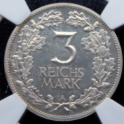 3 марки 1925 "1000-летие Рейнланда" (Германия) (в слабе) А