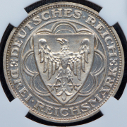 3 марки 1927 "100 лет Бремерхафену" (Германия) (в слабе) А