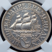 3 марки 1927 "100 лет Бремерхафену" (Германия) (в слабе) А