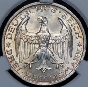 3 марки 1927 "400 лет Университету в Марбурге" (Германия) (в слабе) А