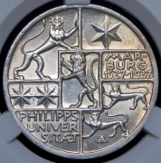 3 марки 1927 "400 лет Университету в Марбурге" (Германия) (в слабе) А