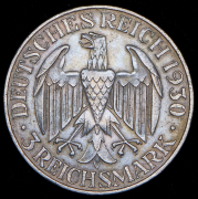 3 марки 1930 "Цеппелин" (Германия) Е
